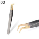 1 Pcs Eyelashes Tweezers Stainless Steel superhard Tweezers High Precision Anti-static tweezers for Eyelash Extensions