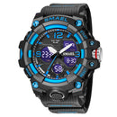 Sport Watch Military Watch For Men Alarm Clock Stopwatch LED Digital Back Light Dual Time Display 8008 Men&