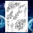 Girls Bracelet Chains Rose Tattoo Stickers Butterfly Body Arm Totem Tattoos Temporary Women Wrist Sexy Black Fake Tatoos