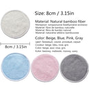 Reusable Bamboo Makeup Remover Pads 12pcs Washable Rounds Cleansing Facial Cotton Make Up Removal Pads Tool