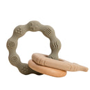 1pc Baby Teether Silicone Bracelet BPA Free Cute Animal Silicone Pendant Wood Ring Teething Rattle for Baby Accessories Toys