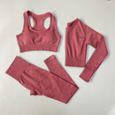 2/3/4pcs Seamless Yoga Set Women Gym Clothes Sportswear Yoga Suits for Fitness Gym Set Underwear Tracksuits Leggings Sports Bra