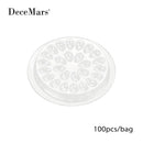 100pcs Disposable Eyelash Extension Glue Holder Pallet Plastic