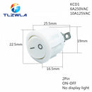 1PCS ON/OFF Round Rocker Switch LED illuminated Car Dashboard Dash Boat Van 12V 24V / 6A 250V / 10A 125V 2/3/4PIN Switch 20MM