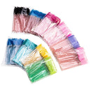50/5Pcs Eyelash Extension Disposable Makeup Eyebrow Brush Mascara Stick Applicator Eyelashes Crystal Eyelash Brush Tool
