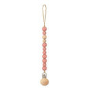 Baby Pacifier Clips Silicone Beads Wooden Ring Pacifier Chain Infant Nipple Appease Soother Chain Clips Dummy Holder Nipple Clip