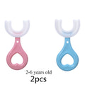 Baby Toothbrush Children 360 Degree U-shaped Child Toothbrush Teethers Baby Brush Silicone Kids Teeth Oral Care Cleaning