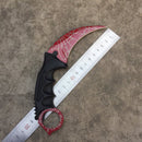 Karambit CS GO Fixed Blade Knife Never Fade Counter Strike Fighting Claw Knives Survival Camping EDC Cosplay Tools