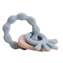 1pc Baby Teether Silicone Bracelet BPA Free Cute Animal Silicone Pendant Wood Ring Teething Rattle for Baby Accessories Toys