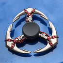 Anime Game Weapon Fidget Spinner Colorful Metal Zinc Alloy Ninja Shuriken Darts Hand Spinner Smooth Electroplate Fidget Gryo Toy