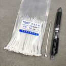 100pcs/bag 8 Color 2.5mmx100mm 2.5mm*100mm Self-Locking Nylon Wire Cable Zip Ties Cable Ties White Black Organiser Fasten Cable