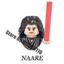 Disney Luke Skywalker Ahsoka Tano Building Block Yoda Obi-Wan Kenobi Sith Kylo Ren Count Dooku Starkiller Brick Figure Toy