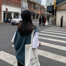 Vests Women Simple Classic BF Spring Autumn Femme Knitted Outwear Young Lovely All-match Striped Schoolgirls Sleeveless Jacket