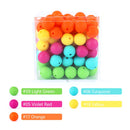12mm 20pcs Silicone Baby Beads Round Teether Teething Beads DIY Pacifier Chain Necklace Pendant Toys BPA Free Baby Accessories