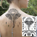Sexy Black Henna Temporary Tattoos For Women Girls Body Art Decoration Fake Jewelry Chains Waterproof Mandala Flower Tatoos Kit
