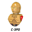 Disney R2-D2 Building Blocks C-3PO General Grievous R4-P17 K-2SO IG88 Battle Buzz Droid Star Bricks Action Figures Christmas Toy