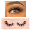 FOXESJI Makeup Eyelashes 3D Mink Lashes Fluffy Soft Wispy Natural Cross Lash Extension Reusable Fake Lashes Mink False Eyelashes