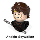 Disney Luke Skywalker Ahsoka Tano Building Block Yoda Obi-Wan Kenobi Sith Kylo Ren Count Dooku Starkiller Brick Figure Toy