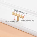 Modern Cabinet Shoe Rack Pull Simple Style Furniture Bedroom Closet Drawer Handle Aluminum Alloy, Gold Locker Wine Cabinet Knob