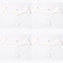 4 PCS/Lot Seamless Panties For Women Plain Panties Slip Silk Female Underwear Soft Thin Light Panti Culotte Femme Underpants