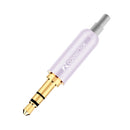 1pc Aluminum Jack 3.5 Earphone Plug with Tail plug clamps 3.5mm 3 pole Stereo Male Plug Gold Plated Wire Connector