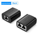 Vention RJ45 Splitter 1 to 2 RJ45 Splitter Network Adapter Female Network Extender Extension Connector for Laptop Ethernet Cable