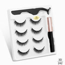Magnetic Eyelashes 3D Mink Eyelashes Magnetic Eyeliner Magnetic Lashes Short False Lashes Lasting Handmade Eyelash Makeup Tool