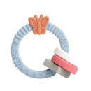 1pc Baby Teether Silicone Bracelet BPA Free Cute Animal Silicone Pendant Wood Ring Teething Rattle for Baby Accessories Toys