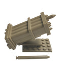 MOC Military SWAT Weapon WW2 Toy Gun Sandbag Cannon Building Blocks Bricks Toys for Children Kids Gifts DIY Toy Military