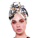 Pastoral Floral Print Turban Women National Wind Muslim Hat Bandana Chemotherapy Hat Sleep Caps Beanies Headwrap Fashion Casual