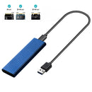Dual Protocol M2 NVMe/SATA SSD Case 10Gbps HDD Box M.2 NVME NGFF SSD to USB 3.1 Enclosure Type-C to Type-A for M.2 Hard Disk