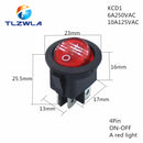 1PCS ON/OFF Round Rocker Switch LED illuminated Car Dashboard Dash Boat Van 12V 24V / 6A 250V / 10A 125V 2/3/4PIN Switch 20MM
