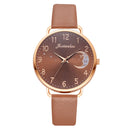 Women Watch Moon Numbers Dial Bracelet Watches Set Ladies Leather Band Quartz Wristwatch Women Female Clock Relogio Mujer Hot