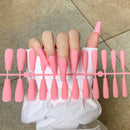 24Tips/Set Matte Super Long Coffin False Nail Artificial Fingernails Fake Nails Nail Beauty Finger Manicure Free Shipping Items