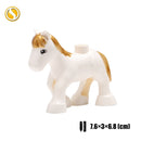 Original Big Size Assemble Building Blocks Accessory Toys For Children Compatible Big Size Animals Sets Zoo Bricks Baby Gifts