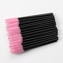 50 Pcs Disposable Crystal Eyelash brush Mascara Wands Applicator Diamond Eye Lash brushes Eyelash Extension women Makeup tools