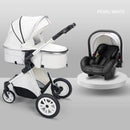 Luxury Baby Stroller 3 in 1 High Landscape Baby Cart Can Sit Can Lie Portable Pushchair Baby Cradel Infant Carrier Free Shipping