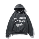 Graffiti Letter Foam Plus Velvet Sweatshirts Men and Women Harajuku Oversized Fleece Hoodie Hip Hop Stranger Things Hooded Hoody