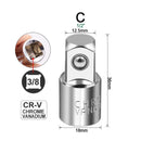 Ratchet Wrench Socket Converter Sleeve Head Adapter 1/2 "Big Fly To 3/8" Fly To 1/4 "Stainless Steel to 1/4" To 1/2 "To 3/8"