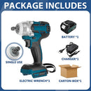 Brushless Cordless Electric Impact Wrench 18V Rechargeable Wrench Power Tool Compatible with Makita Battery Electric wrench