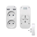 Wall USB plug adapter double Socket Outlet for phone charge Free shipping Double USB Port 5V 2A Usb electrique outlet usb Z1-10