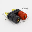 Quality Banana plugs Couple Terminals Red Black Connector Amplifier Terminal Binding Post Banana Speaker Plug Jack