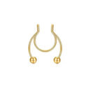 2021 Fake Piercing Nose Ring Alloy Nose Piercing Hoop Septum Rings For Women Fashion Body Jewelry Gifts Magnetic Fake Piercing