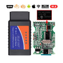 ELM327 Bluetooth-compatible V1.5 PIC18F25K80 ATAL & ATPPS 4mHz Crystal Wifi ELM327 for Android/IOS/PC Torque OBDII Code Reader