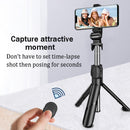 Bluetooth-Compatible Selfie Stick Mobile Phone Holder Handle Retractable Portable Multifunctional Tripod For Phone