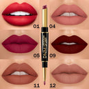 2 IN 1 Lip Liner Waterproof Matte Lipstick Pencil Contour Tint Sexy Red Matte Long Lasting Moisturizer Lipliner Cosmetics TSLM1