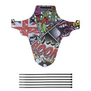 Bicycle Fenders 12 Colorful Front/Rear Tire Wheel Fenders Carbon Fiber Mudguard MTB Mountain Bike Road Cycling Fix Gear