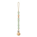 Baby Pacifier Clips Silicone Beads Wooden Ring Pacifier Chain Infant Nipple Appease Soother Chain Clips Dummy Holder Nipple Clip