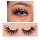 FOXESJI Makeup Eyelashes 3D Mink Lashes Fluffy Soft Wispy Natural Cross Lash Extension Reusable Fake Lashes Mink False Eyelashes