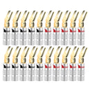 20pcs/10pairs Nakamichi BANANA PLUGS 24K Gold-plated 4MM Banana Connector with Screw Lock For Audio Jack Speaker Plugs Black&Red